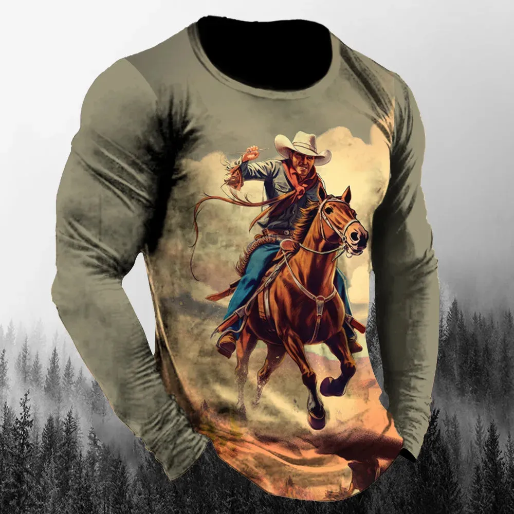 2xl-6xl Vintage Westside  Casual Long Sleeve Oversized T.