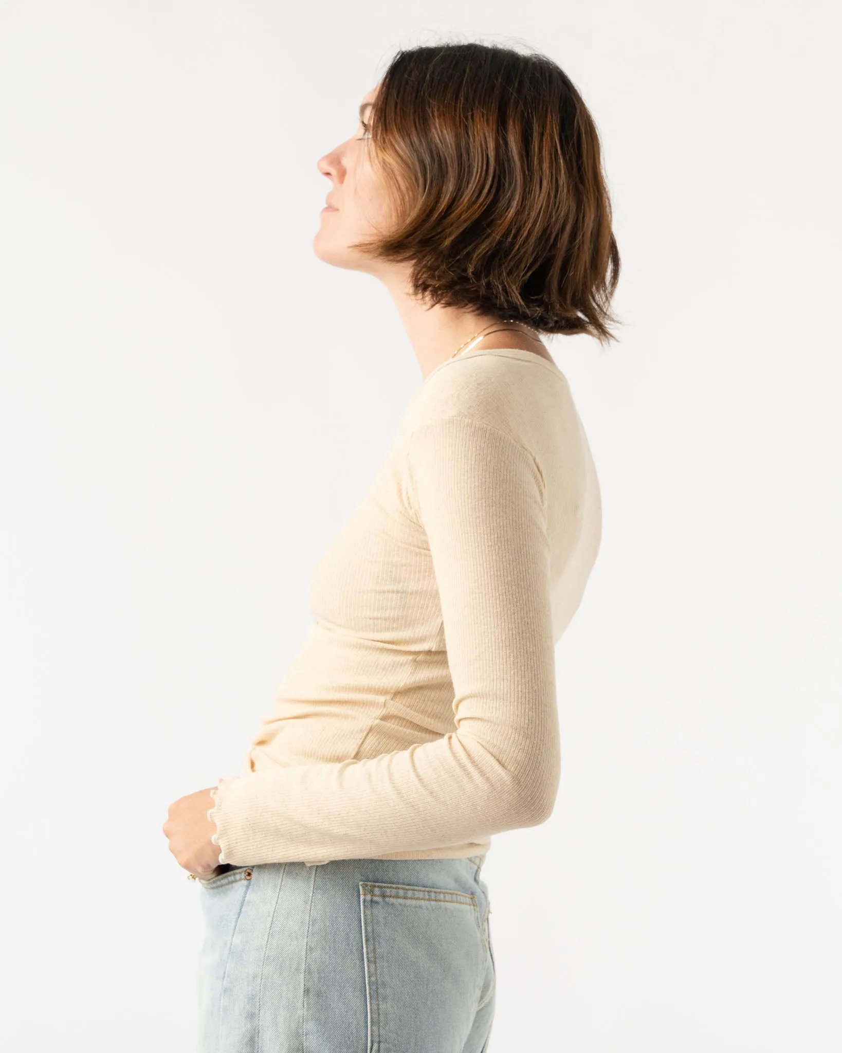 Baserange Disc Long Sleeve in Undyed