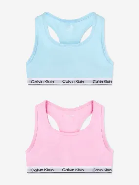 Calvin Klein Girls 2 Pack Bralette Set in Multicolour