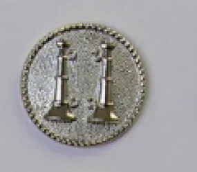 ELC FD Silver Pair of Collar Brass Captain 2 Parallel Bugles