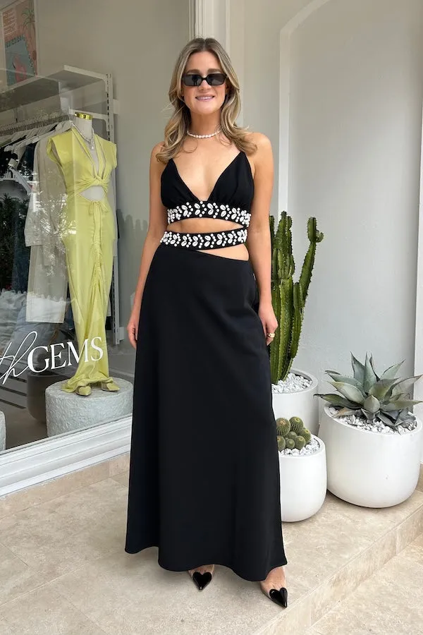 La Playa Maxi Dress Noir