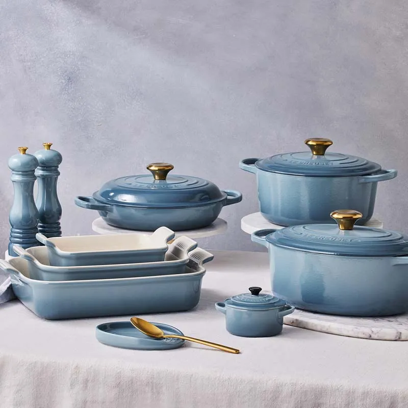Le Creuset Stoneware Petite Round Casserole Chambray