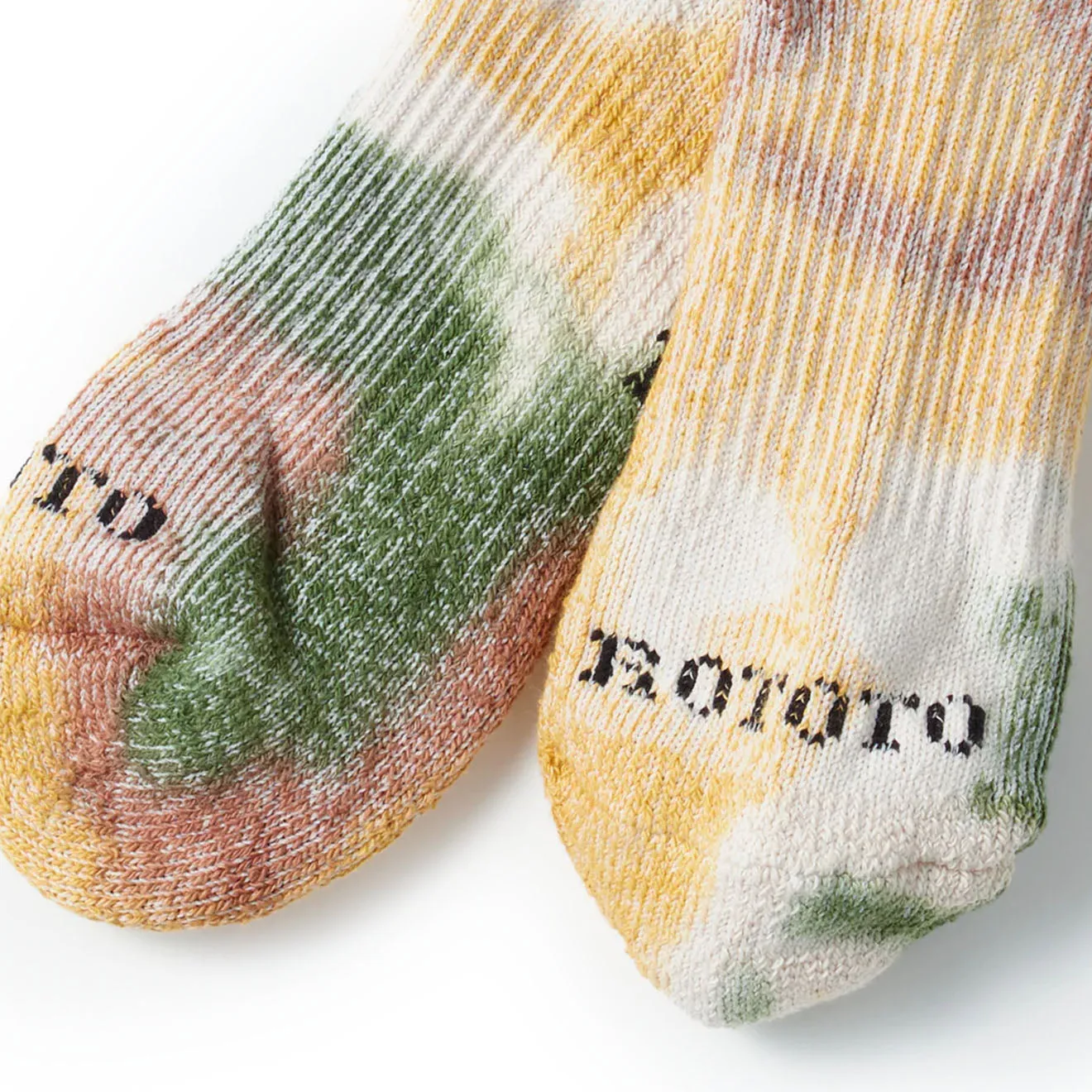 Rototo Tie-Dye Sock Green / Gold / Brown