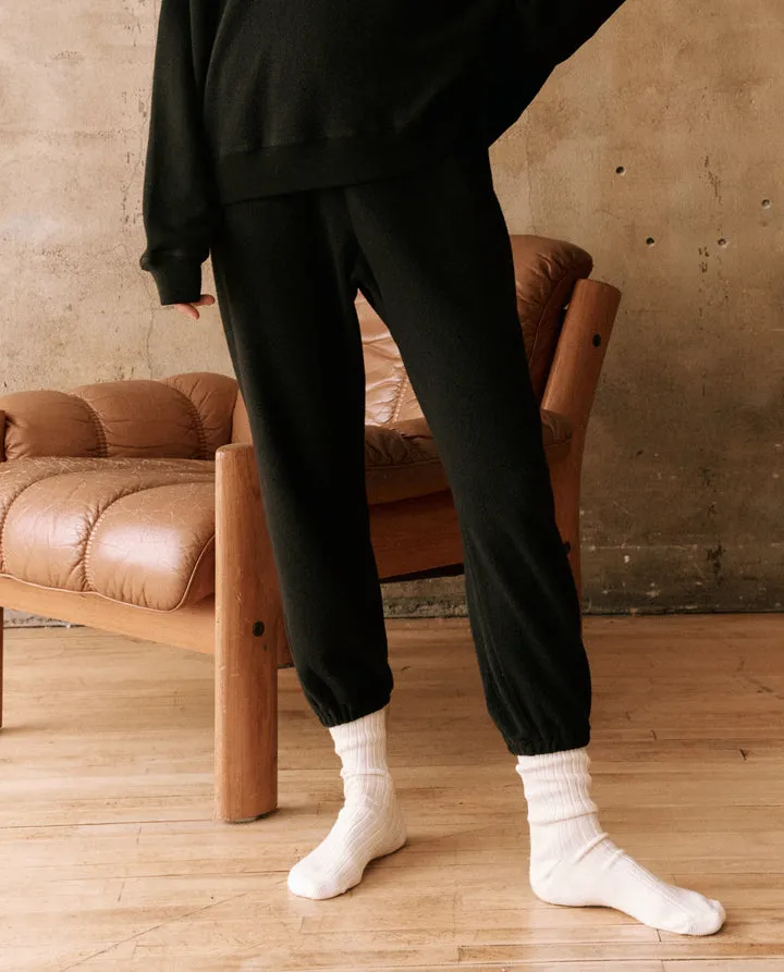 The Fleece Stadium Sweatpant in Almost Black