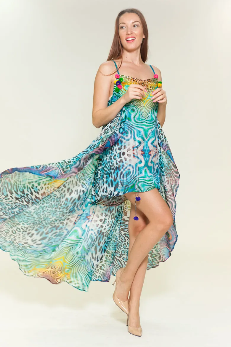 Two layer silk dress