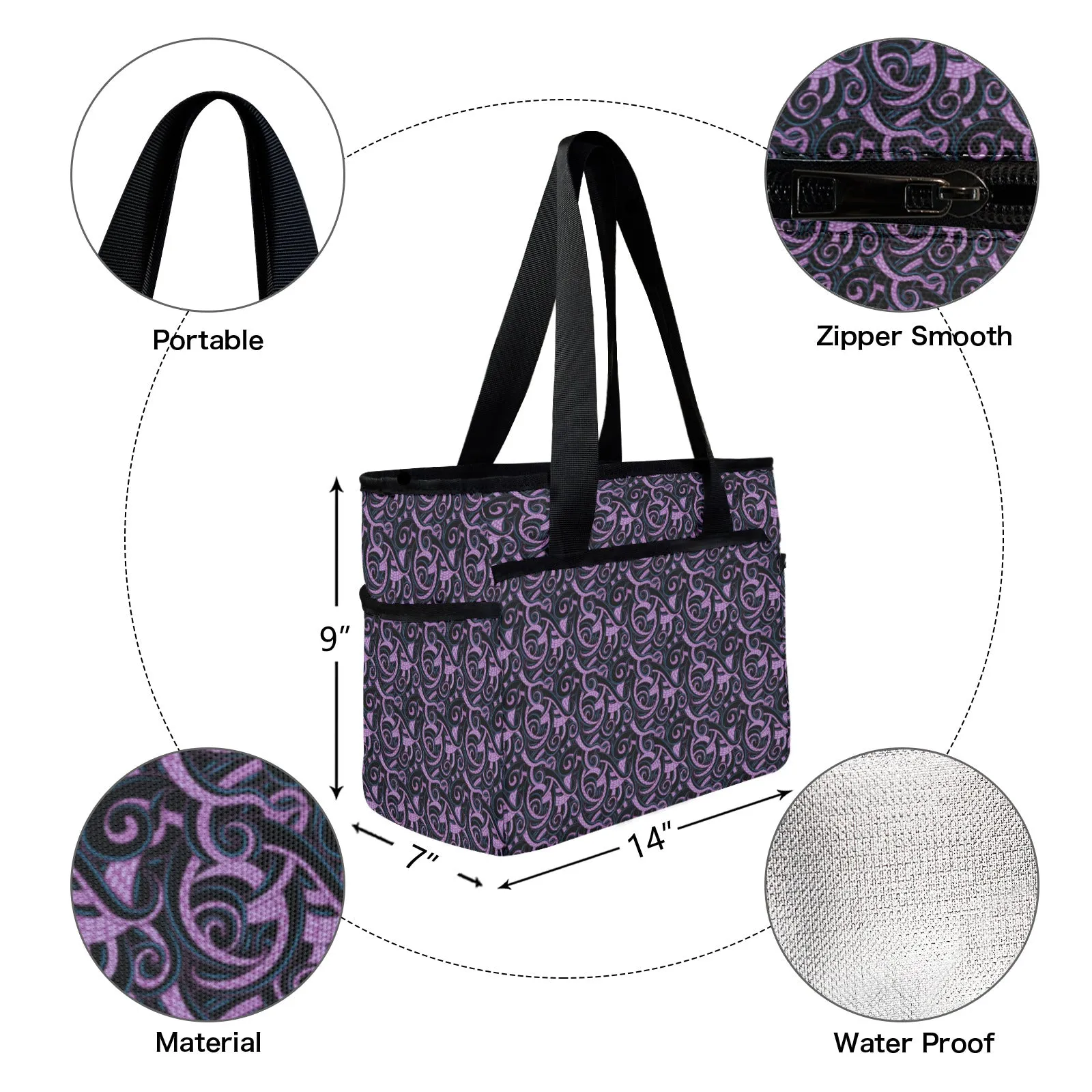 Ursula Tentacles Large Capacity Insulated Tote Bag