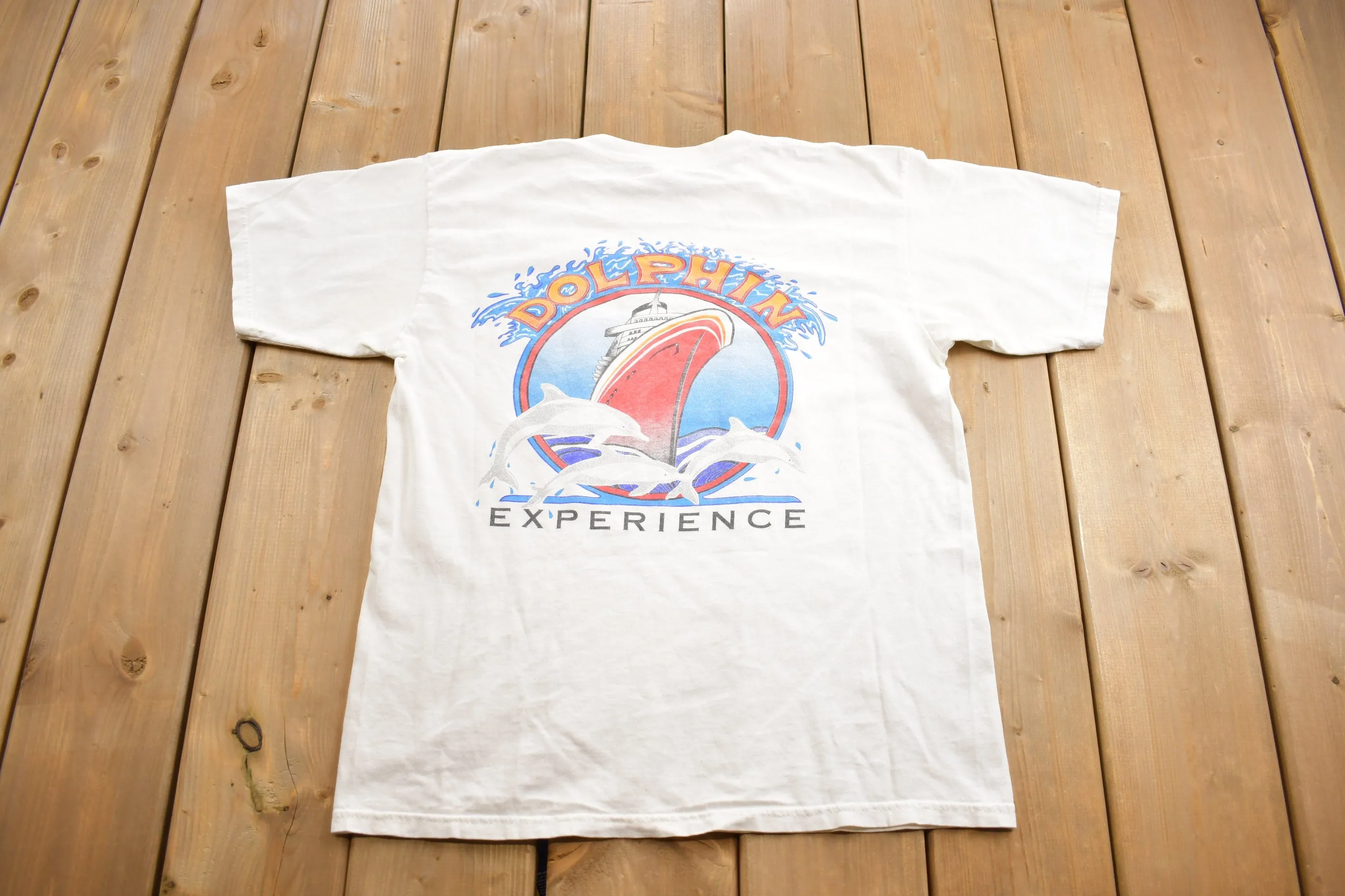 Vintage 1990s 'Big Red Boat' Cruise Line Souvenir T Shirt